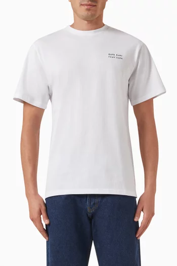 Abode Embroidered T-shirt in Organic Cotton