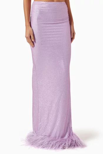 Maraya Embellished Maxi Skirt