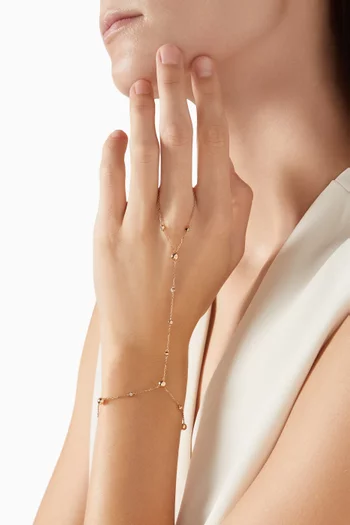 Enishi Diamond Hand Chain in 18kt Yellow Gold