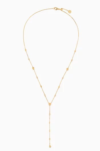 Enishi Lariat Diamond Necklace in 18kt Yellow Gold