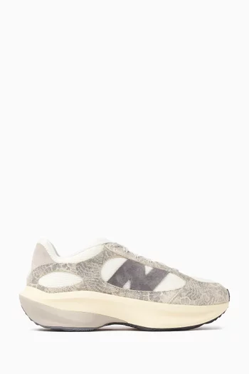 WRPD Runner Shoes in Snakeskin-print Suede and Mesh