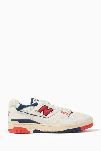 BB550 Low-top Sneakers in Leather & Mesh