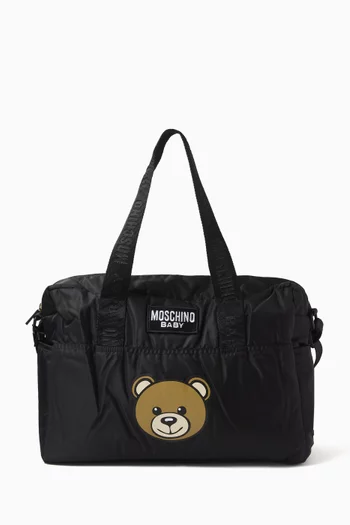 Teddy Patch Changing Bag in Nylon