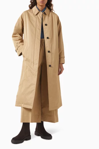 Trafoi Reversible Trenchcoat in Cotton-blend