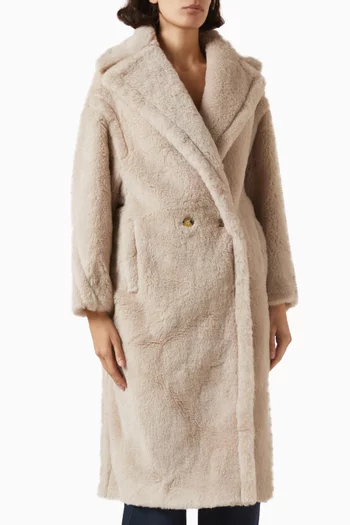 Oversized Teddy Bear Coat in Alpaca Wool