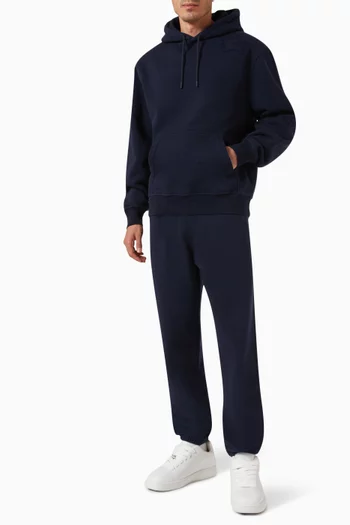 Equestrian Knight Embroidery Hoodie in Cotton-jersey