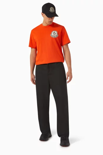 Logo Applique T-shirt in Cotton
