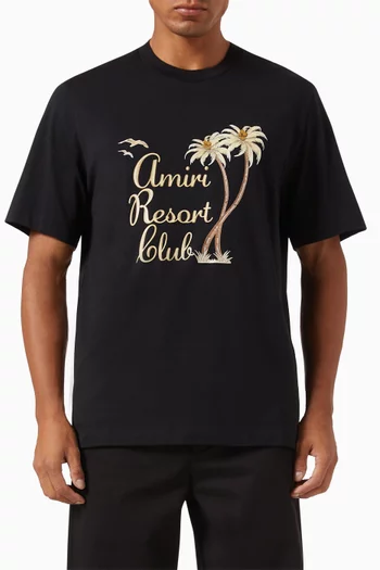Amiri Resort Club T-shirt in Cotton