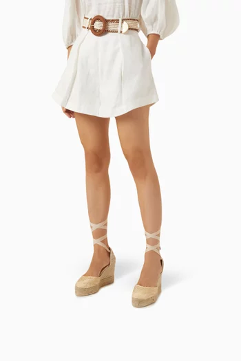 Carina 80 Espadrille Wedges in Canvas