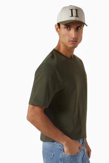 Baseball Contrast Cap in Cotton-blend