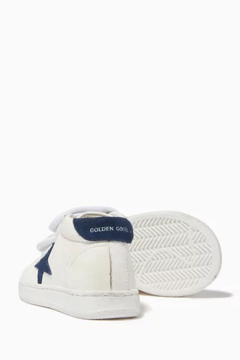 Old School Sneakers with Suede Star in Leather
