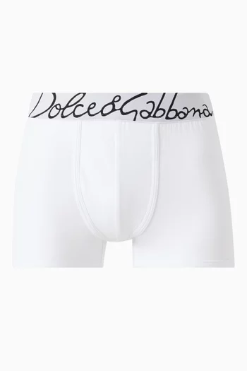 Script Logo Boxers in Stretch Cotton