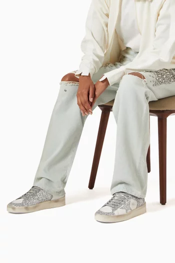 Stardan Sneakers in Glitter Leather