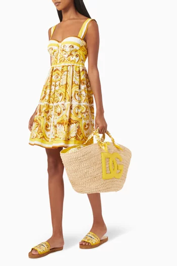 Large Kendra Tote Bag in Raffia