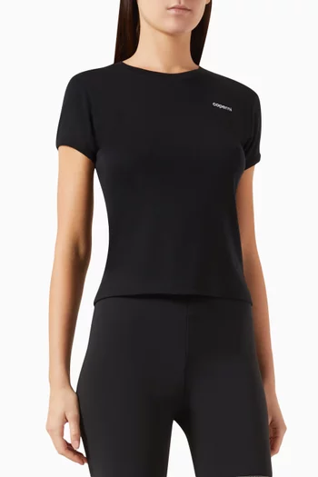 Logo Slim-fit T-shirt in Cotton