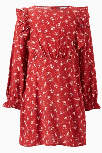 Mountain Floral Dress in  EcoVero™ Viscose