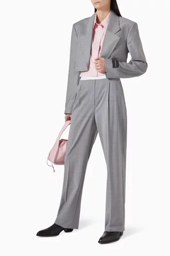Pre-styled Crop Blazer with Dickie