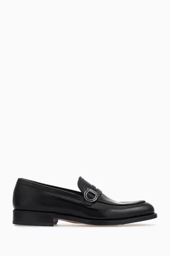 Gancini Moccasins in Calfskin Leather