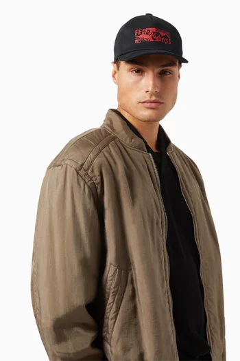 Logo Baseball Cap in Cotton