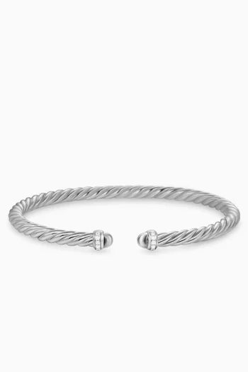 Cablespira® Diamond Flex Bracelet in Sterling Silver