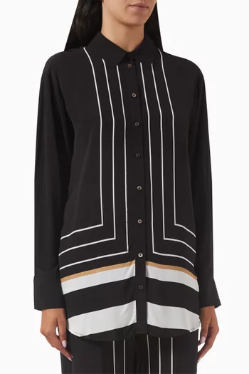 The Obert Button-down Shirt in Viscose-satin