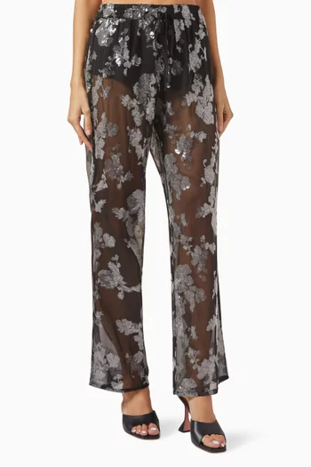 Nedi Sequin-embellished Pants