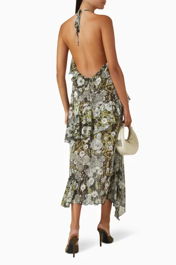 Lieni Halterneck Maxi Dress