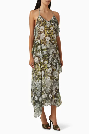 Lieni Halterneck Maxi Dress