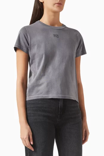 Shrunk T-shirt in Cotton