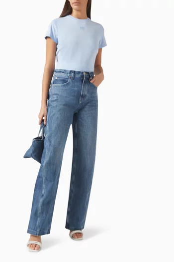 Shrunk T-shirt in Cotton