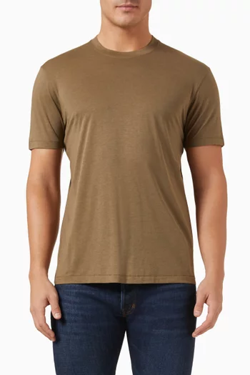 Crew T-shirt in Lyocell & Cotton