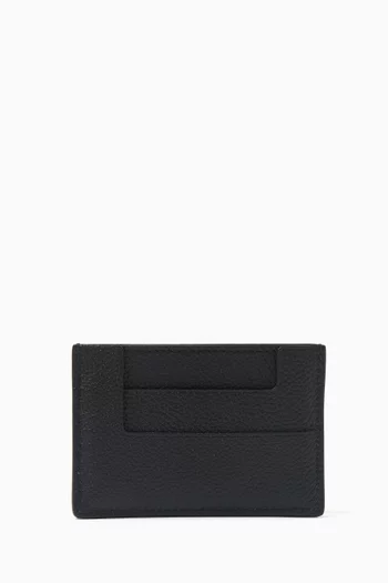 TF Card Holder in Grained Leather