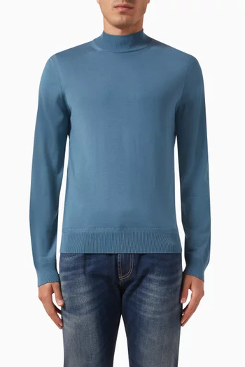 Turtle Neck Sweater in Wool