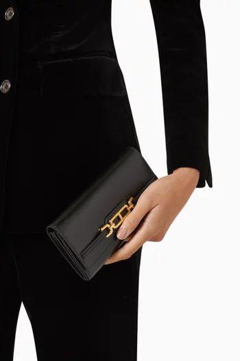 Long Chain Wallet in Calf Leather