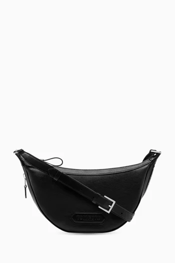 Crescent Messenger Bag in Leather