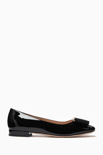 Audrey Ballerina Flats in Patent Leather