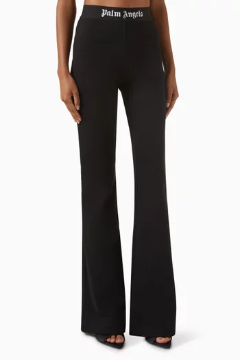 Logo Wide-leg Sweatpants in Cotton