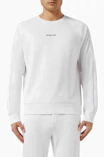 Logo Tape Sweatshirt in Cotton-blend