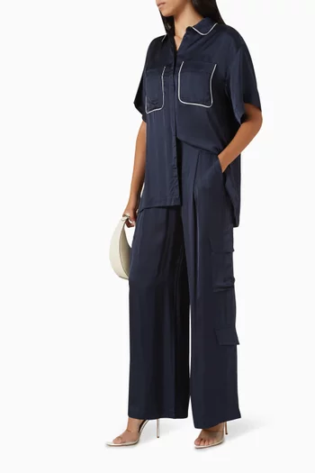 Shae Slouchy Cargo Pants in Viscose