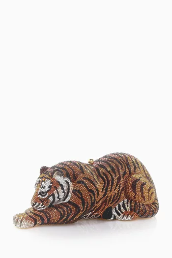 Wildcat Bengal Tiger Clutch in Brass