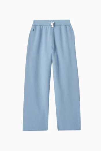 Wide-leg Sweatpants in Cotton-blend