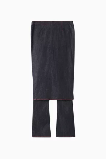 بنطال جينز تنورة دينم