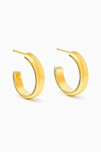 Piccolo Hoop Earrings in 22kt Gold-plated Bronze