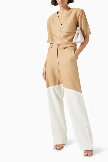 Two-tone Pants