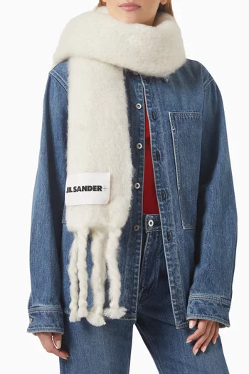 Fringed Scarf in Wool