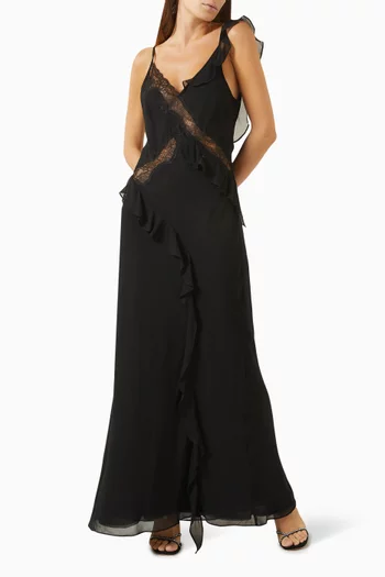 Knox Lace Maxi Dress in Silk