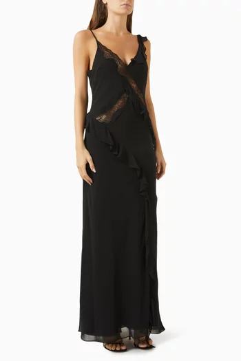 Knox Lace Maxi Dress in Silk