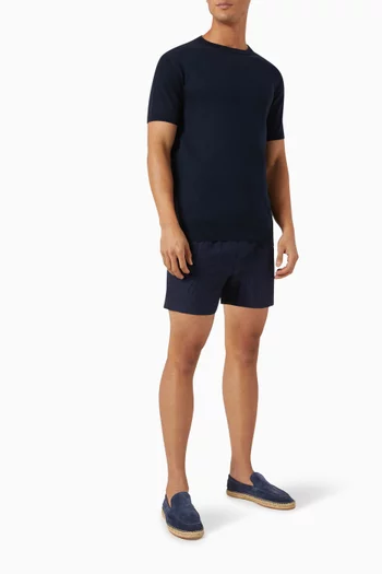 Classic Swim Shorts in Seersucker-fabric