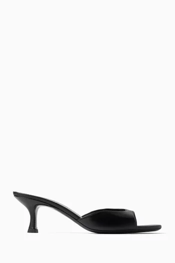 Brigitte 55 Mules in Leather