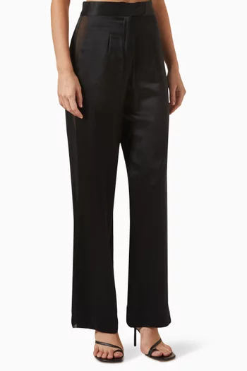 Collins Pants in Silk-satin